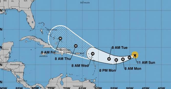 Convocan a los organismos de socorro por amenaza del huracán Irma
