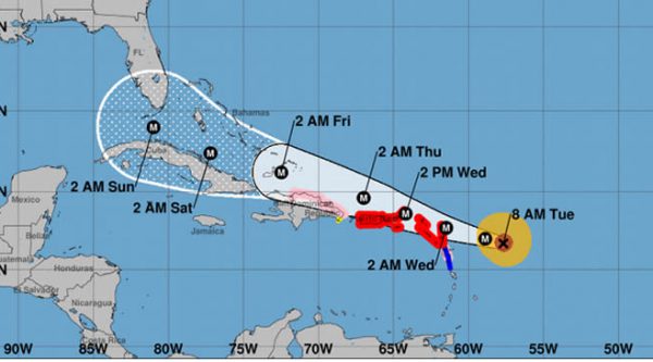 Irma se convierte en huracán de categoría 5