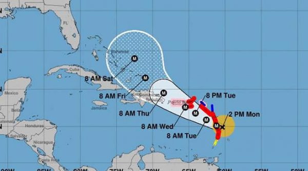Huracán María aumentó a categoría 3