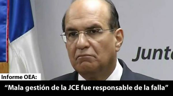 OEA: ‘Mala gestión’ de la JCE fue responsable de la falla en sistema de voto automatizado