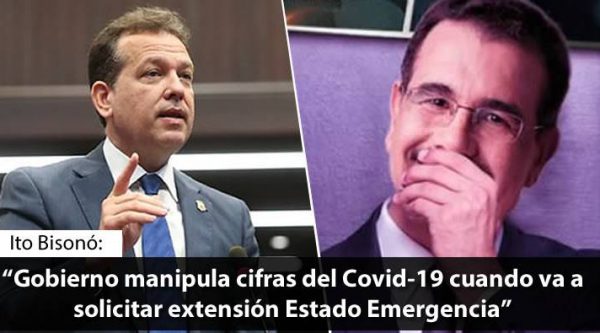 Ito Bisonó dice Gobierno manipula cifras del Covid-19 cuando va a solicitar extensión Estado Emergencia