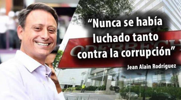 Jean Alain Rodríguez dice que nunca se había luchado contra la corrupción