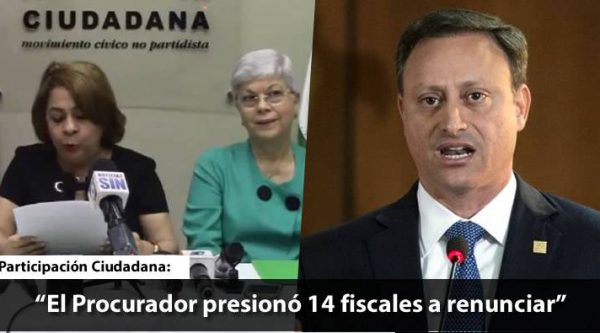 Participación Ciudadana denuncia Jean Alain Rodríguez presionó 14 fiscales a renunciar