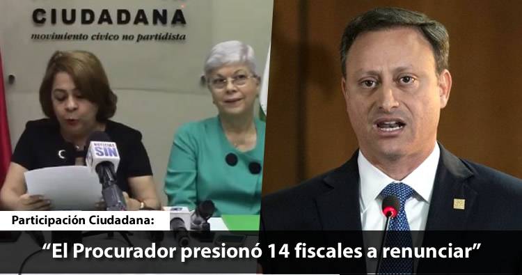 Participación Ciudadana denuncia Jean Alain Rodríguez presionó 14 fiscales a renunciar
