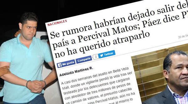 Dónde esta John Percival Matos? La opinión del Gobierno de la Tarde