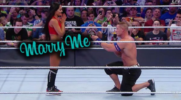 Video: John Cena le pidió matrimonio a Nikki Bella en el ring