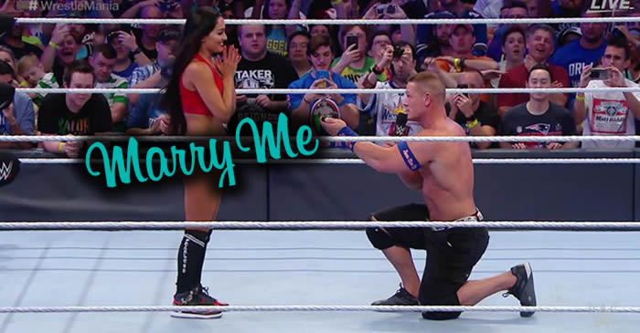 Video: John Cena le pidió matrimonio a Nikki Bella en el ring