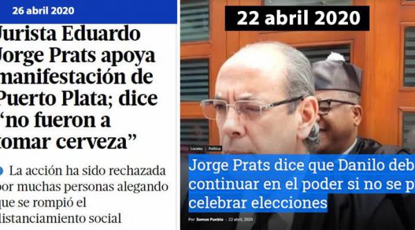 Jorge Prats apoya manifestación del Peregrino en Puerto Plata; dice ‘no fueron a tomar cerveza’