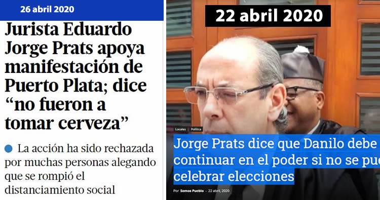 Jorge Prats apoya manifestación del Peregrino en Puerto Plata; dice ‘no fueron a tomar cerveza’