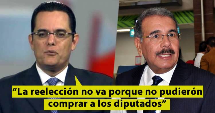 José Gutiérrez a Danilo Medina: «Dígale al país que la reelección no va porque no pudo comprar a los diputados»