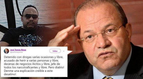 José Tomás Pérez pregunta por Twitter por qué César El Abusador estaba libre