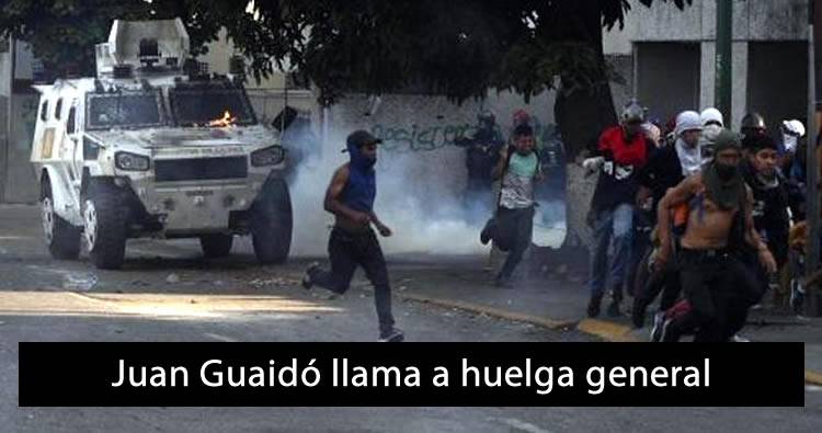 Juan Guaidó llama a huelga general [Venezuela]