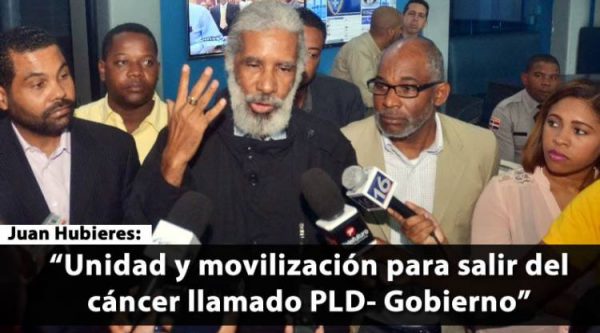 Juan Hubieres llama a la unidad y movilización popular ‘para sacar al PLD’