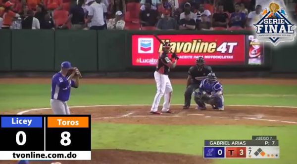 Los Toros dan una paliza a Tigres del Licey y se ponen a ley de uno para el título