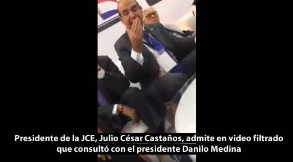 Julio César Castaños admite en video filtrado que consultó con Danilo antes de suspender elecciones