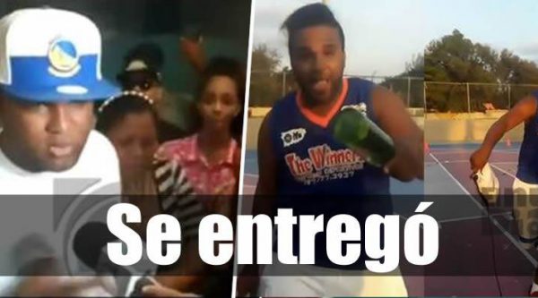 Se entrega joven acusado de agredir a mujer en cancha deportiva de Santiago