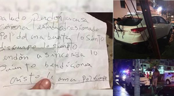 Video: Ladrones devuelven yipeta robada y dejan una nota pidiendo excusas