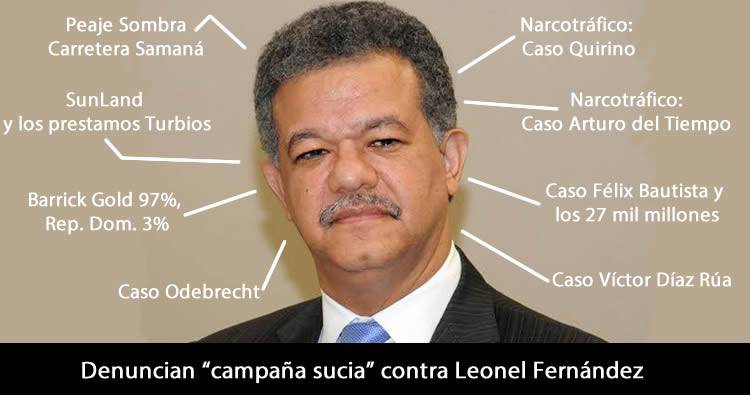 Denuncian campaña sucia contra Leonel Fernández