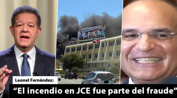 Leonel Fernández asegura «fraude tecnológico» inició con el pasado incendio en la JCE