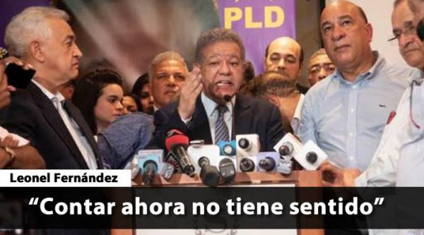 Leonel Fernández rechaza conteo de votos; contar ahora no tiene sentido