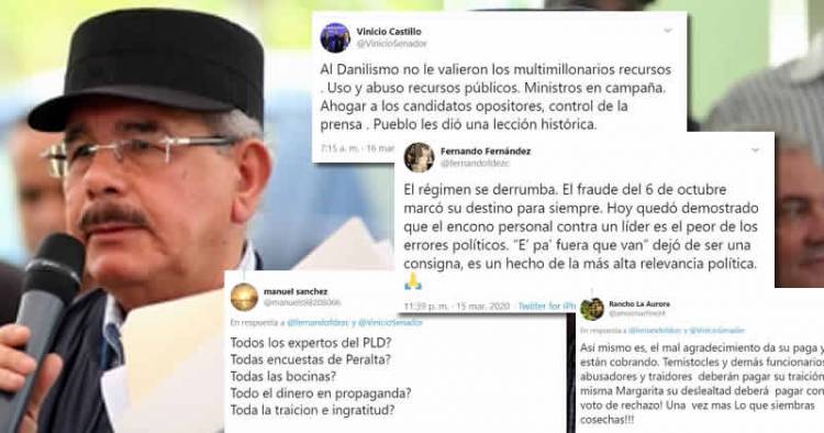 Leonelistas culpan a Danilo Medina de los «penosos resultados» del PLD en elecciones municipales