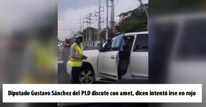 Diputado Gustavo Sánchez del PLD discute con amet, dicen intentó irse en rojo