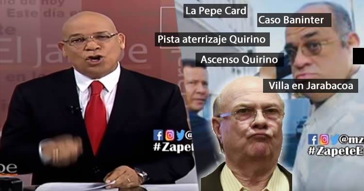 Marino Zapete le responde a Hipólito Mejia y le llama mentiroso y delincuente