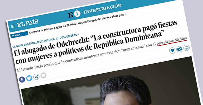 Odebrecht pagó fiestas con «mujeres» a políticos de República Dominicana según abogado