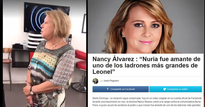 Video: Nancy Álvarez dice “Nuria era amante de uno de los ladrones más grandes de Leonel Fernández”