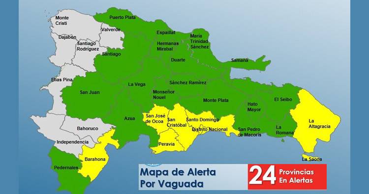 COE aumenta a 24 las provincias en alerta onda tropical