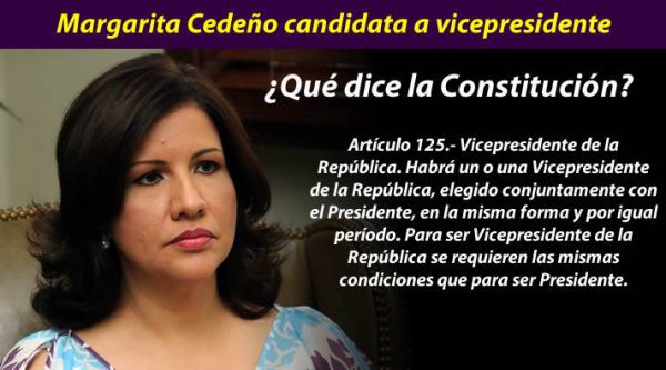 Margarita Cedeño vicepresidenta de Gonzalo ¿Qué dice la Constitución?