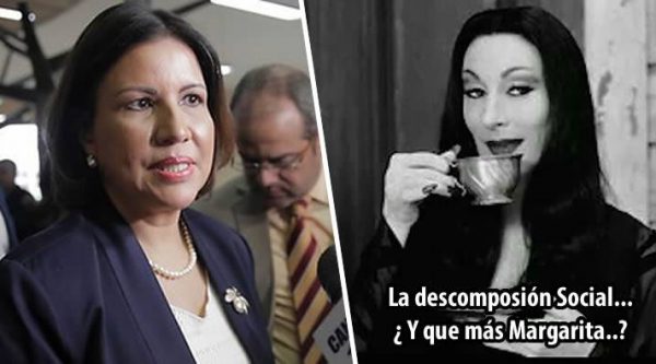 Margarita Cedeño dice que la ‘descomposición social’ es causa de crímenes sufre sociedad