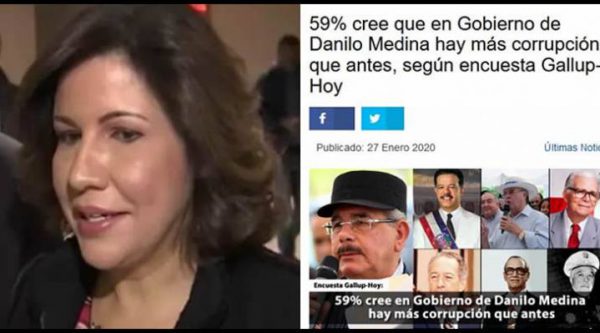 Margarita Cedeño dice RD no ha tenido escándalos de corrupción como dicen estudios internacionales