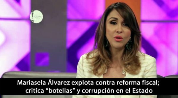 Mariasela Álvarez explota contra reforma fiscal; critica “botellas” y corrupción en el Estado