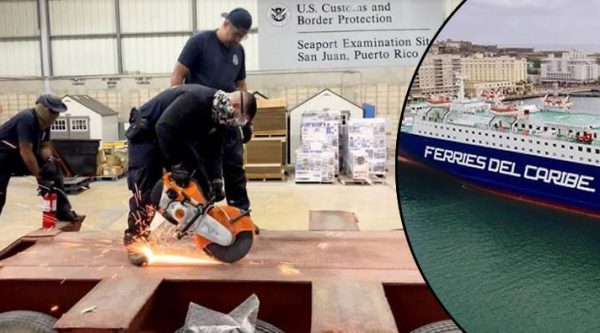 Confiscan en Puerto Rico 573 libras cocaína, segundo cargamento procedente desde RD por Ferry