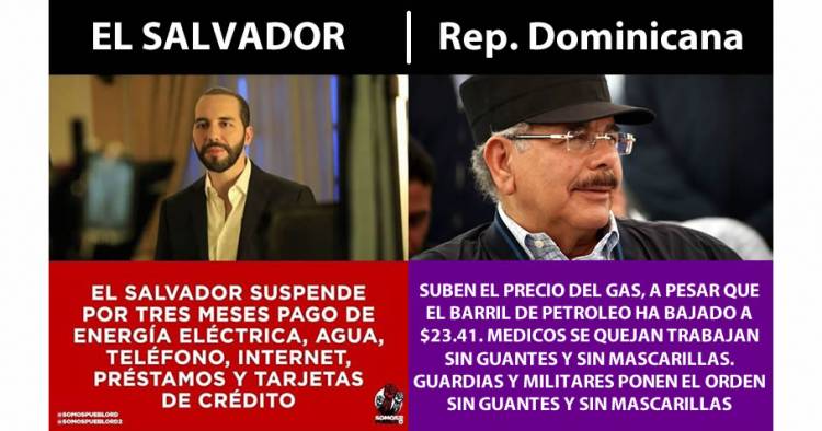 El Salvador suspende por tres meses pago de energía eléctrica, agua, teléfono, internet, préstamos y tarjetas de crédito