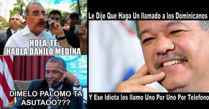 Hacen memes y parodía a la llamada de Danilo Medina