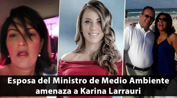 Esposa de ministro Ángel Estévez amenaza a Karina Larrauri