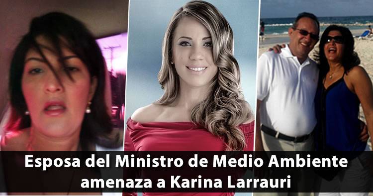 Esposa de ministro Ángel Estévez amenaza a Karina Larrauri