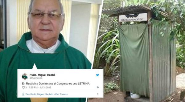 Padre Miguel Haché dice que el Congreso dominicano es una letrina