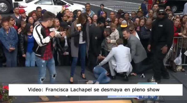 Video: Francisca Lachapel se desmaya en pleno show de Despierta America