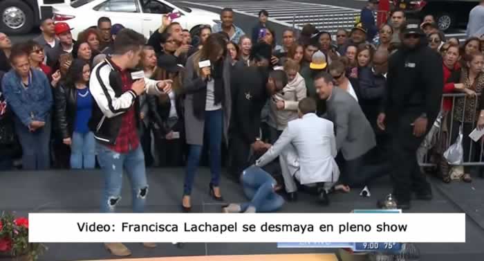 Video: Francisca Lachapel se desmaya en pleno show de Despierta America