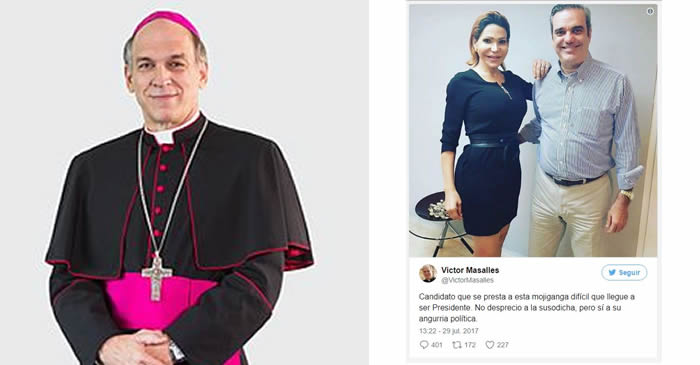 Monseñor Víctor Masalles malinterpretaron mensaje sobre foto de Abinader con Mía Cepeda