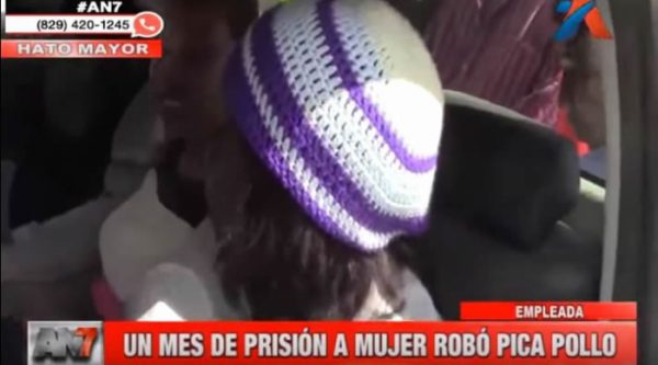 Imponen un mes de prisión preventiva a mujer que robó pica pollo