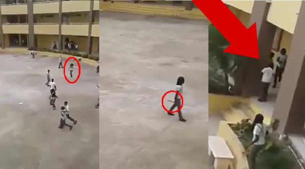 Video: Niña con cuchillo siembra el pánico en el Liceo Profesor Alberto Byas