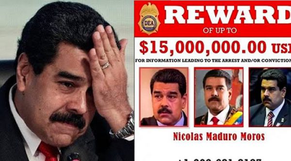 EEUU ofrece 15 millones de dólares por Nicolás Maduro, acusado de narcoterrorismo