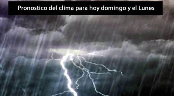 Onamet: Pronostico del clima para hoy domingo y el Lunes