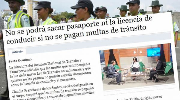 No se podrá sacar el pasaporte ni la licencia de conducir si no se pagan multas de tránsito