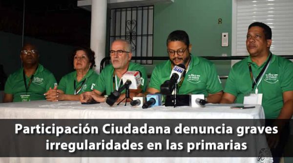 Participación Ciudadana denuncia graves irregularidades en las primarias