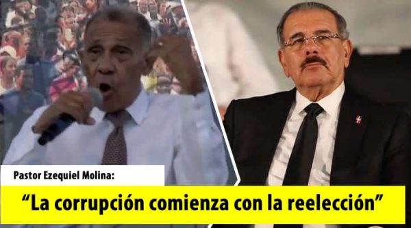 Pastor Ezequiel Molina dice: «La corrupción comienza con la reelección.»